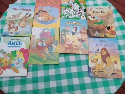 Vintage Walt Disney Classic Series Hardcover Book Lot - Set of 8 (Mouse Works / 