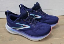 Brooks Glycerin 22 Shoes Womens Size 8 2E Blue Ribbon Peacoat Dianthus
