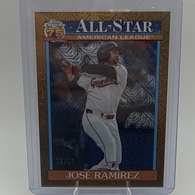 Topps 2026 Series 2 Jose Ramirez Gold Refractor #91ASC-32 /50 Insert