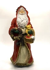 Seymour Mann Vintage 11" Musical Santa Figurine Plays Dashing Through The Snow