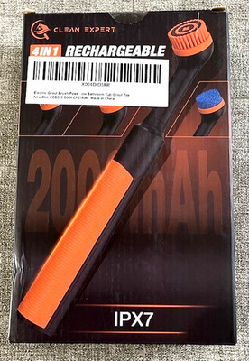 Clean Expert Rechargeable Electric Grout Brush IPX7