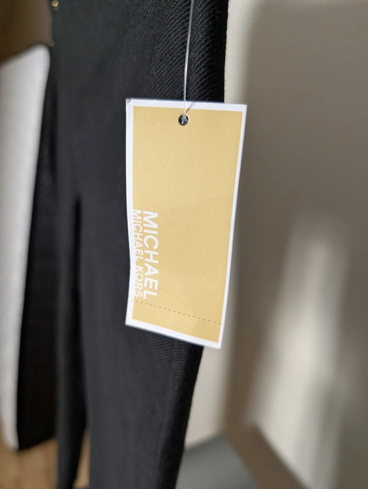 NWT Michael Kors Basics Cotton Blend Stretch Pull Up Black Jeans Size M - Image 4 of 4