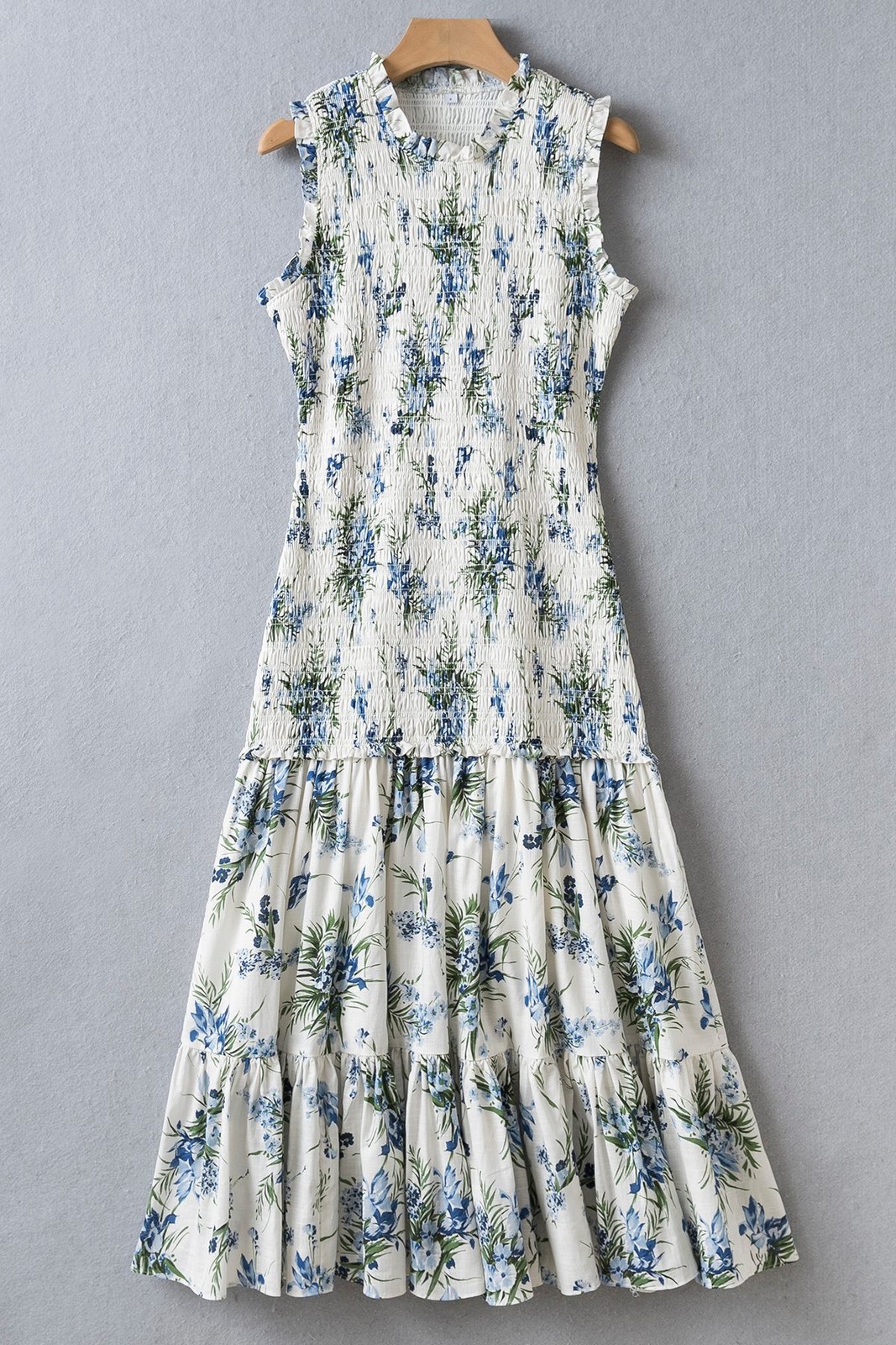 Women Veronica Beard Round Neck Floral Sleeveless Midi Dress