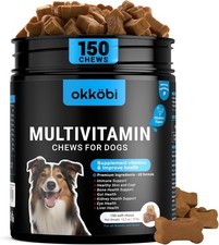 Dog Vitamins and Supplements - 150 Dog Multivitamin Chewable - Immune, Joint Sup
