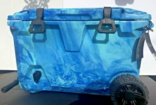 Brumate Brutank 55 Quart Cooler OCEAN Swirl 2.8 gal. Drink tank w tap 7 days ice