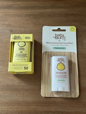 Lot of 2 Sun Bum Kids SPF 50 Clear Face Stick Wet/Dry  Mineral Sunscreen -NIB
