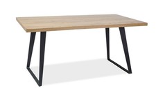 Esstisch Küchentisch Esszimmertisch 150x90x77cm Eiche schwarz 83803478