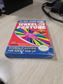 Wheel of Fortune Junior Edition (Nintendo NES, 1989) Box And Game No Manual 