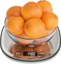High Capacity Food Scale, 33lb Rechargeable Digital Kitchen Scale with LCD