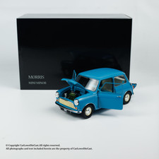 Kyosho Morris Mini Minor Blue 1/18 Alloy Model Car