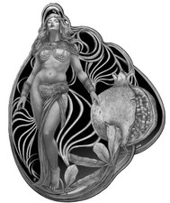 Moneda de plata con forma de prueba Niue Liberty Prudence 250 años edición EE. UU. 2025 2 OZ