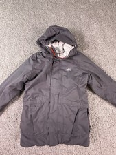 REI Co-op Boys Jacket Size 10-12 Gray Orange Zipper Insulated