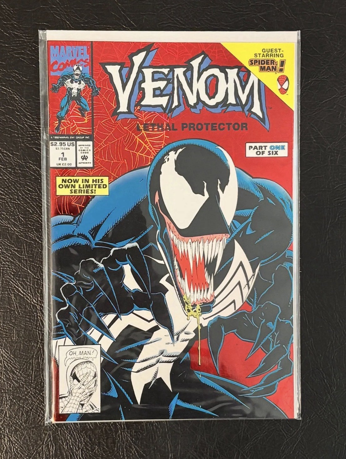 VENOM: LETHAL PROTECTOR #1 Marvel 1st Solo Series / Iconic Red Foil Cover / Key