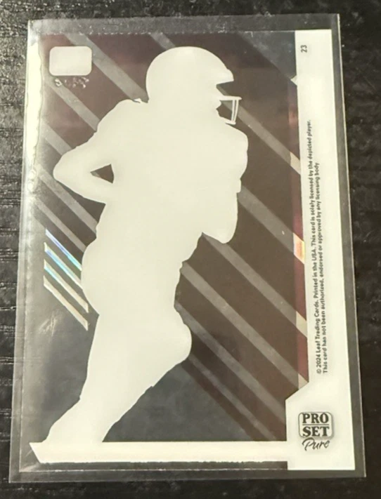 2024 Leaf Pro Set Pure Green 42/49 Cameron Rising #23 Utah Utes - Image 3 of 3