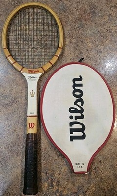 Vintage Wilson The Jack Kramer Autograph Wooden Stratabow Tennis