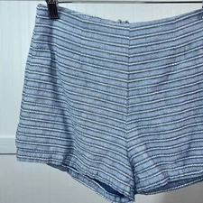 Sienna Sky Shorts Twee Beachy Festival Striped Hot Pants Size Medium 100% Cotton