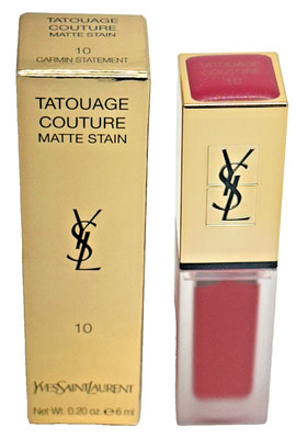 Yves Saint Laurent Tatouage Couture Matte Stain   10 Carmin Statement   0.20 oz