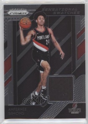 2018-19 Panini Prizm Sensational Swatches Anfernee Simons #62 Rookie RC 0c6
