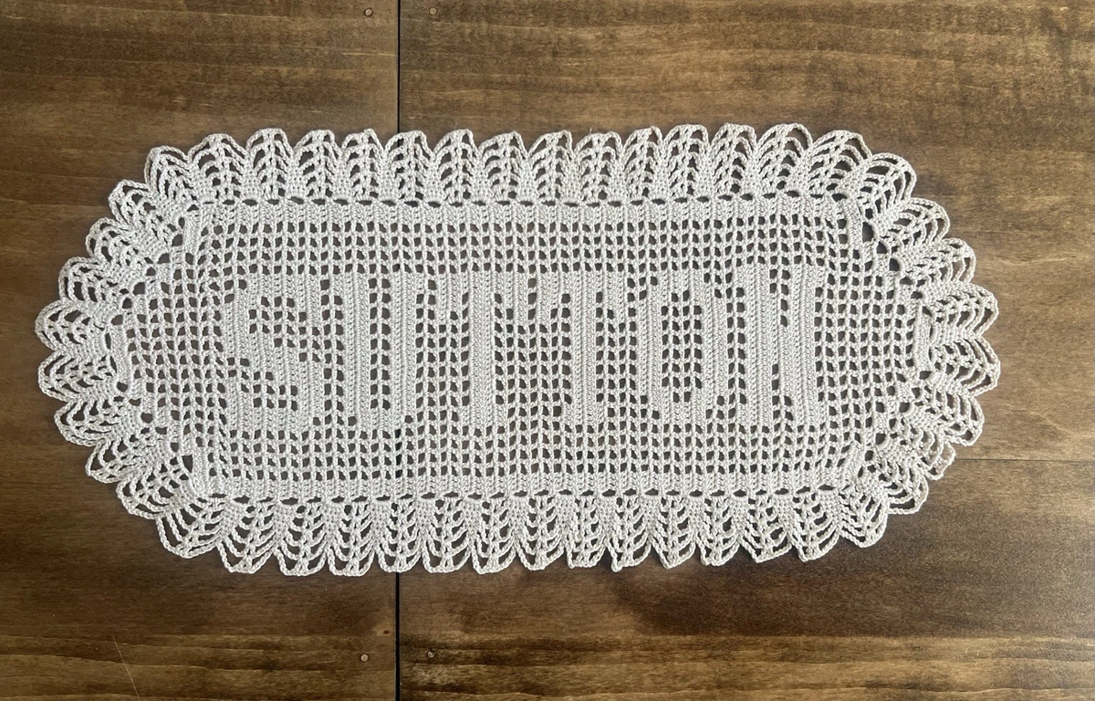 crochet name doily products for sale | eBay