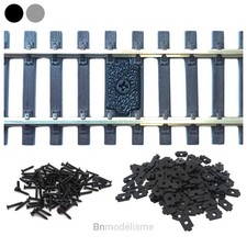 HO Kit de Fixation pour Rails 1/87 H0 Modélisme Installation Train Miniature