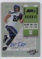 2018 Panini Contenders Optic Rookie Ticket Auto Will Dissly #199 Auto 04u5