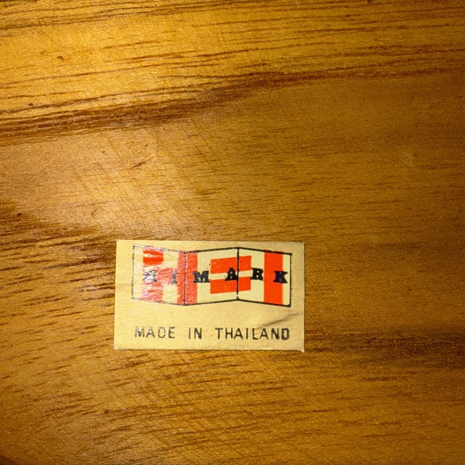 Vintage Mid 20th Century Teak Wood Salad Bowl 5 Piece Salad Bowl Set. Thailand - Image 4 of 4