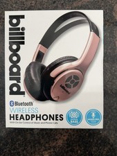 Billboard Bluetooth Wireless On-Ear Headphones Hands-free Rose Gold NEW