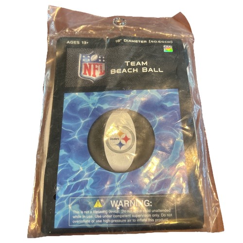 NEW NFL Pittsburgh Steelers Logo 16" Beach Ball Forever Collectibles Pool Toy