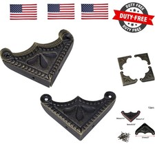 12Pcs Metal Box Corner Guard Protector Safety Bumpers Decorative Furniture Ed...