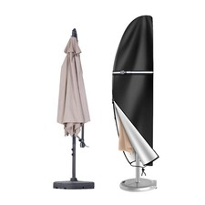 Cantilever Parasol Banana Umbrella Cover Waterproof Outdoor Garden Patio Shield