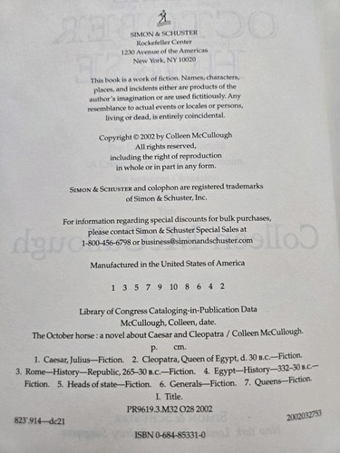 Menge 4 Colleen McCullough - Hardcover - Bild 13 von 16