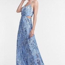 NWT  Express Maxi floral dress with cutout sides size L