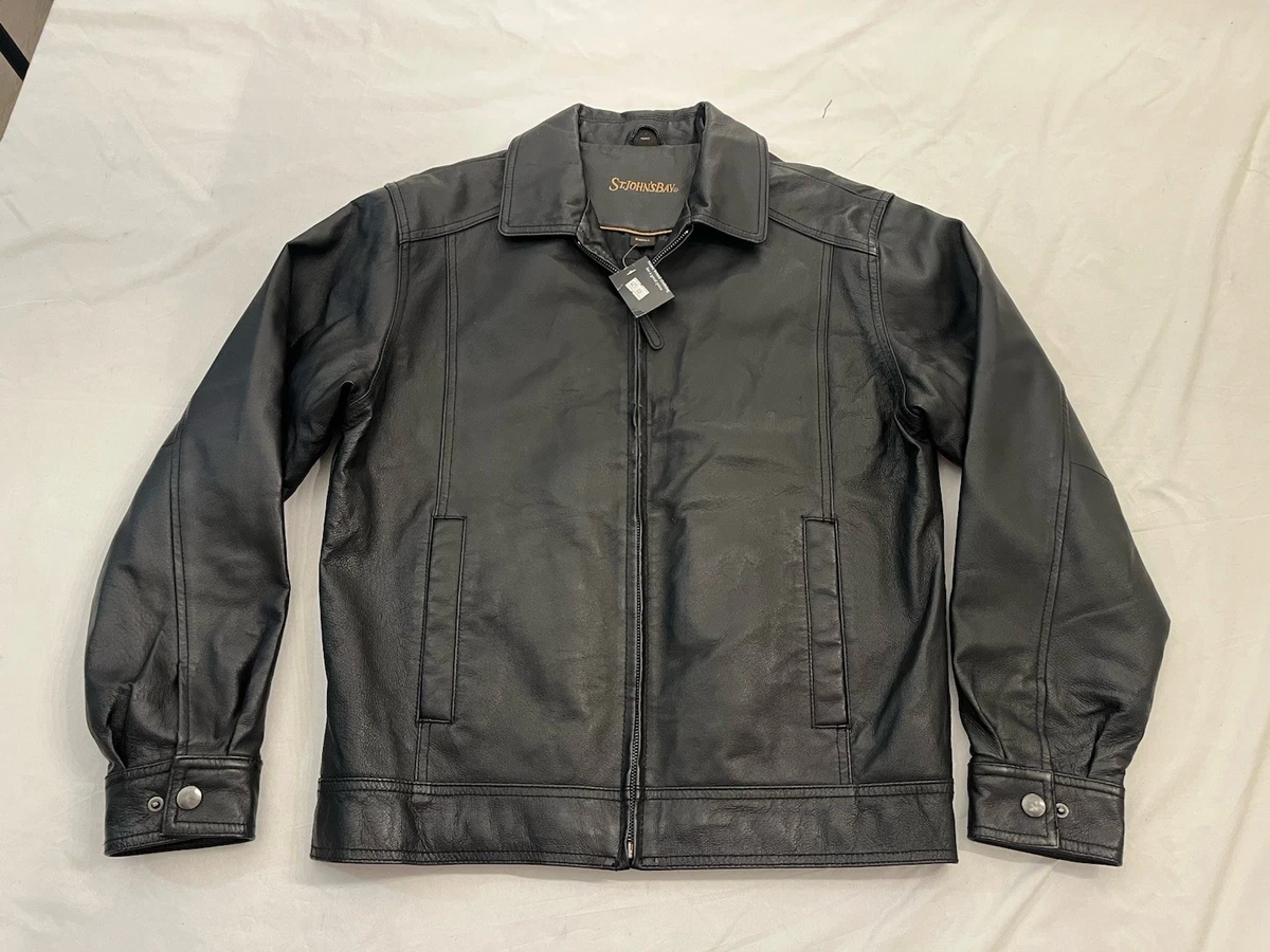St. John's Bay Leather Outer Shell Coats, Jackets & Vests for Men