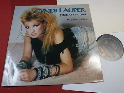 Cyndi Lauper  TIME AFTER TIME  -  12'' Maxi Portrait A 12-4290 Holland 1983 nm