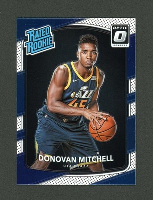 2017-18 Donruss Optic Donovan Mitchell Rated Rookie Card #188 - Cleveland Cavs