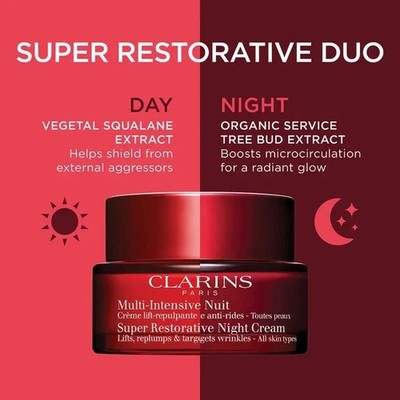 Clarins Multi Intensive Nuit Super Restorative Night Cream 50ml/1.7oz  BRAND NEW