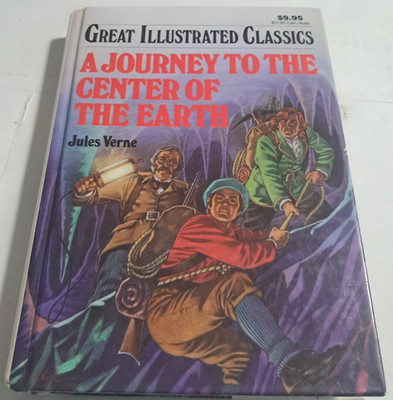 Great Illustrated Classics Journey to Center Of Earth Jules Verne '90 Vintage HC