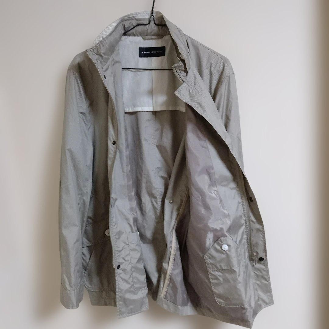 KANSAI YAMAMOTO Stand Collar Jacket Green Gray Size L | eBay