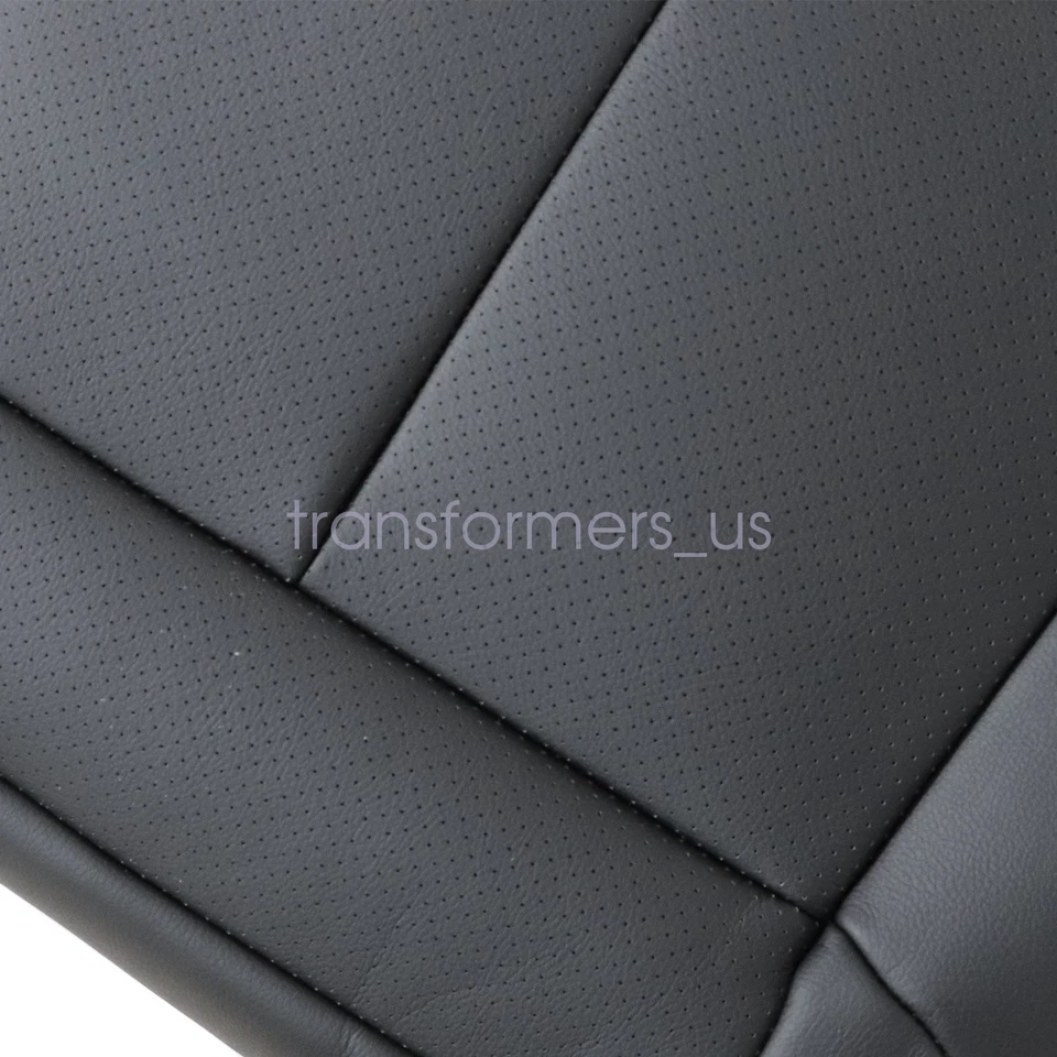 05-2008 Para Infiniti FX35 FX45 Conductor Pasajero Parte Inferior Cuero Asiento Cubierta Negro Foto 4 de 4