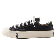 Size 10.5 - Kith x Converse Chuck 70 Low Black Monogram for sale