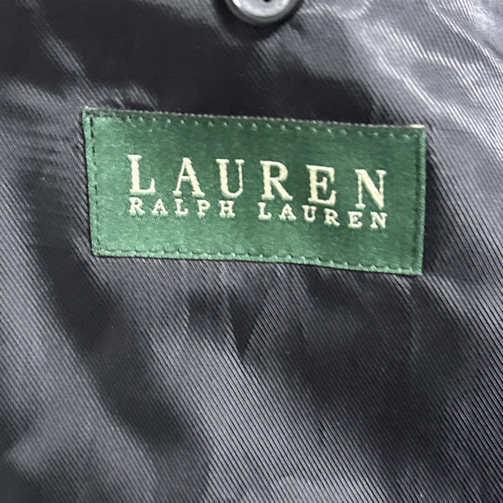 Lauren Ralph Lauren Coat Mens 40R Gray Wool Herringbone Overcoat Classic Jake - product detail image 9