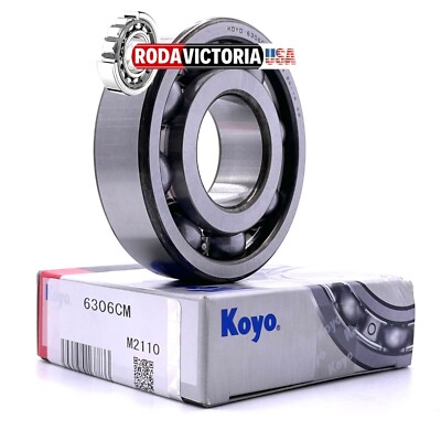 6306 CM KOYO JAPAN Ball Bearing OPEN NO SEALS 30x7219mm SAME DAY SHIPPING