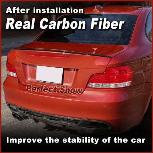 Alerón trasero de carbono para BMW SERIE 1 E82 120i Coupé alerón labio trasero ala giro - Imagen 3 de 10