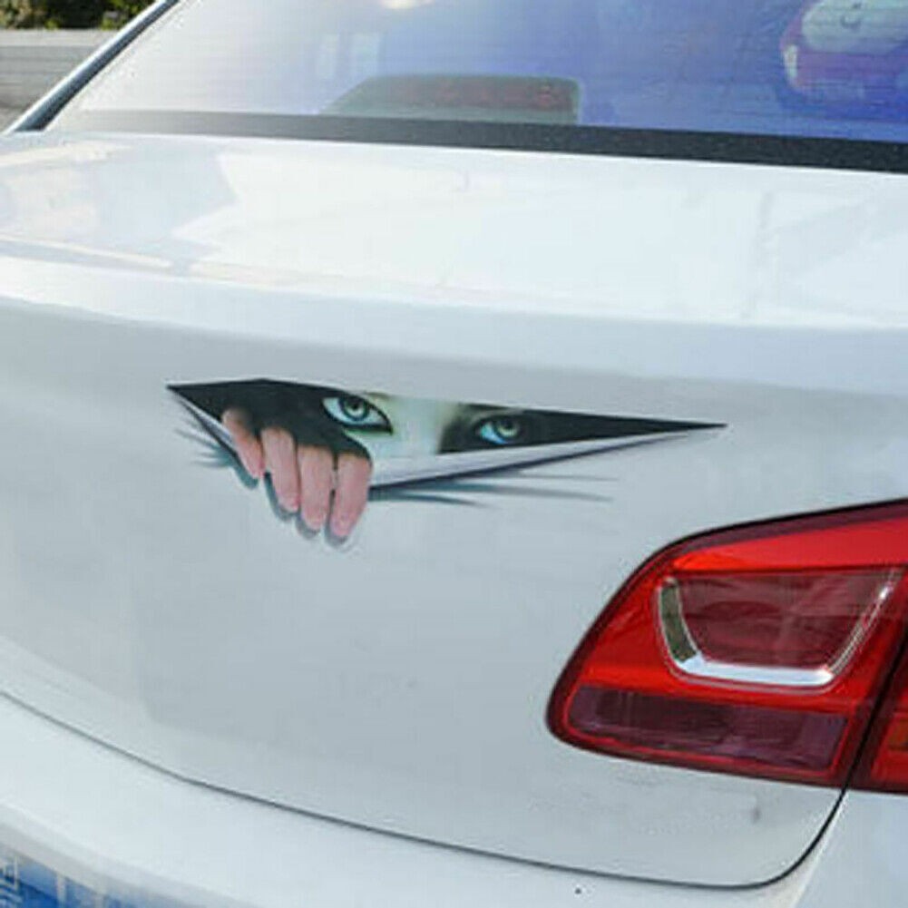 Auto Styling Sticker 3D Personalized Car Stickers Girls Eyes Peeking