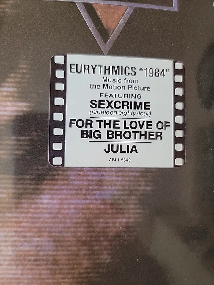 EURYTHMICS 1984 Sealed New"FOR THE LOVE OF BIG BROTHER" 1984 RCA ORIG PRESSING  - Image 4 of 4