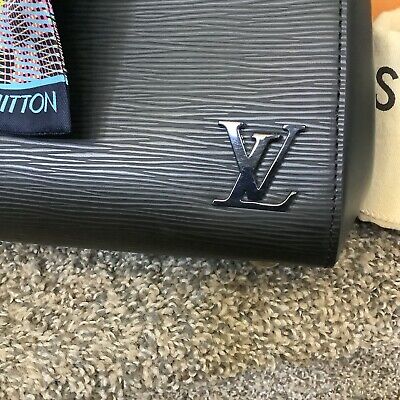 Louis Vuitton Cluny Shoulder Bag BB Black Leather | eBay Louis Vuitton Cluny Shoulder Bag BB Black Leather | eBay