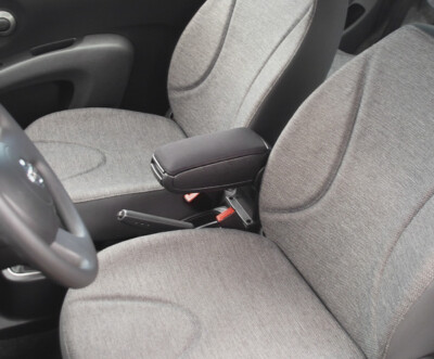 NISSAN MICRA 3 C+C (2003-2010) MITTELARMLEHNE PASSFORM ARMLEHNE TEXTIL SCHWARZ