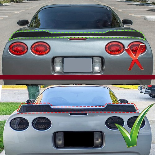 Rear Trunk Spoiler Wing Fit For 97-04 Corvette C5 ZR1 Extended Style Carbon Look - Picture 2 of 12