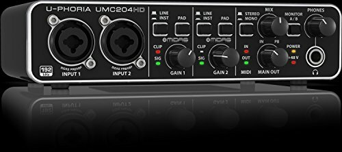 BEHRINGER UMC 204 HD 24-Bit / 192 kHz USB Audio interface (Beringer)