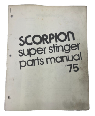 #ad #ad Vintage 1975 Scorpion Snowmobile Super Stinger Parts Manual $24.99